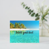 カスタマイズ可能なビーチビュー ポストカード (スタンド正面)