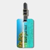 カスタマイズ可能なビーチビュー ラゲッジタグ (正面縦)