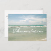 カスタマイズ可能なビーチ結婚式の調節カード エンクロージャーカード (正面/裏面)