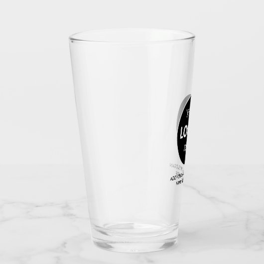 カスタマイズ可能なビールスタイインロゴ&ビジネス タンブラーグラス (右)