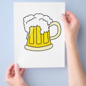 カスタマイズ可能なビールマグチラシ チラシ (手)