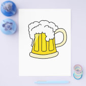 カスタマイズ可能なビールマグチラシ チラシ (シングル)