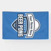 カスタマイズ可能なビールPong選手権のロゴ 横断幕 (横)