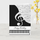 カスタマイズ可能なピアノカード カード (黄色い花)