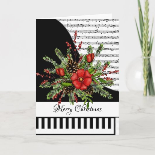 カスタマイズ可能なピアノカード カード (正面)