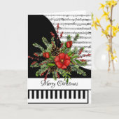 カスタマイズ可能なピアノカード カード (黄色い花)