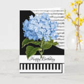 カスタマイズ可能なピアノカード カード (黄色い花)