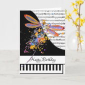 カスタマイズ可能なピアノカード カード (黄色い花)