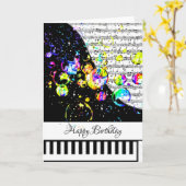 カスタマイズ可能なピアノカード カード (黄色い花)
