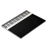 カスタマイズ可能なピアノキーボードノートブック ノートブック (左側)
