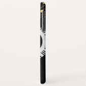 カスタマイズ可能なピアノ鍵および金ゴールド音楽ノート Case-Mate iPhoneケース (裏面/左)