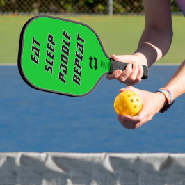 カスタマイズ可能なピックルボールパドル Eat Sleep Paddle Repeat ピックルボールラケット
