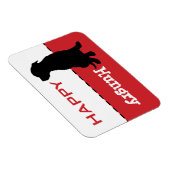 カスタマイズ可能なピッ食べ物を与えト牛の犬の磁石のサイン マグネット (右側)