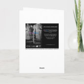 カスタマイズ可能なピンクとブルーのホリデーグリーティングカード シーズンカード (裏面)