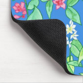 カスタマイズ可能なピンクと白の花のマウスパッド マウスパッド (コーナー)