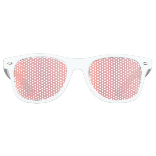 カスタマイズ可能なピンクと紫の空 レトロサングラス (正面)