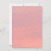 カスタマイズ可能なピンクと紫の空 招待状 (正面)