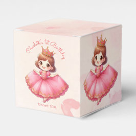 カスタマイズ可能なピンクのプリンセス フェイバーボックス