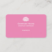 カスタマイズ可能なピンクの名刺 名刺 (裏面)