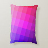 カスタマイズ可能なピンクの日没の色- アクセントクッション (裏面(縦))