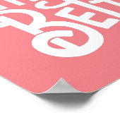 カスタマイズ可能なピンクの練習が上手になるポスター ポスター (角)