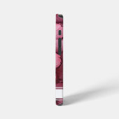 カスタマイズ可能なピンクの花フローラiPhone 12ケース iPhoneケース (左側面)