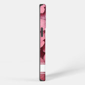 カスタマイズ可能なピンクの花フローラiPhone 13ケース iPhoneケース (右側面)