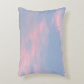 カスタマイズ可能なピンクの雲 アクセントクッション (正面(垂直))
