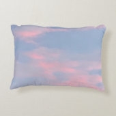 カスタマイズ可能なピンクの雲 アクセントクッション (裏面)