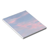 カスタマイズ可能なピンクの雲 ノートパッド (アングル)