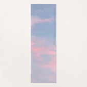 カスタマイズ可能なピンクの雲 ヨガマット (正面)
