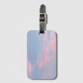 カスタマイズ可能なピンクの雲 ラゲッジタグ (正面縦)