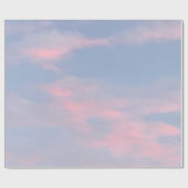 カスタマイズ可能なピンクの雲 ラッピングペーパー (フラット)