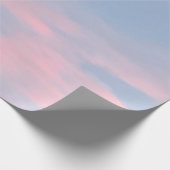 カスタマイズ可能なピンクの雲 ラッピングペーパー (角)