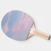 カスタマイズ可能なピンクの雲 卓球ラケット (横)