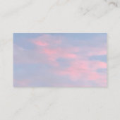 カスタマイズ可能なピンクの雲 名刺 (裏面)