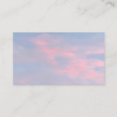 カスタマイズ可能なピンクの雲 名刺 (正面)