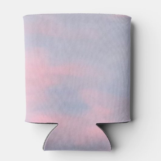 カスタマイズ可能なピンクの雲 缶クーラー (裏面)