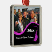 カスタマイズ可能なピンクタッセルの卒業オーナメント メタルオーナメント (右)