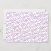 カスタマイズ可能なピンクティアラ写真誕生日招待状 招待状 (裏面)