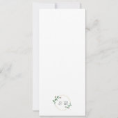 カスタマイズ可能なピンクボヘミアンレッドウェディング 招待状 (裏面)