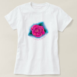 カスタマイズ可能なピンクローズTシャツ Tシャツ