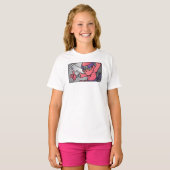 カスタマイズ可能なピンク忍者 Tシャツ (正面フル)