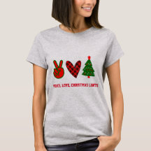 カスタマイズ可能なピース ラブ クリスマスライト レッド グリーン
