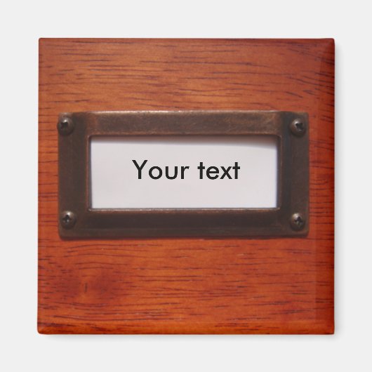 カスタマイズ可能なファイルキャビネットラベル マグネット (正面)