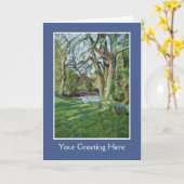 カスタマイズ可能なファインアートグリーティングカード – 春 カード (黄色い花)