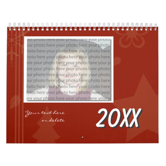 カスタマイズ可能なファミリカレンダーテンプレート カレンダー (カバー)