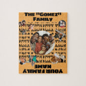 カスタマイズ可能なファミリパズル ジグソーパズル (縦)