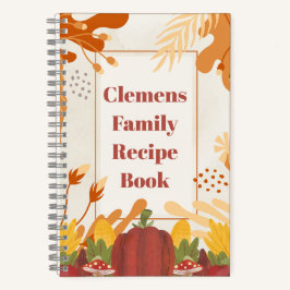 カスタマイズ可能なファミリレシピ ノートブック