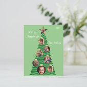 カスタマイズ可能なファミリーオーナメントクリスマスカード シーズンカード (スタンド正面)